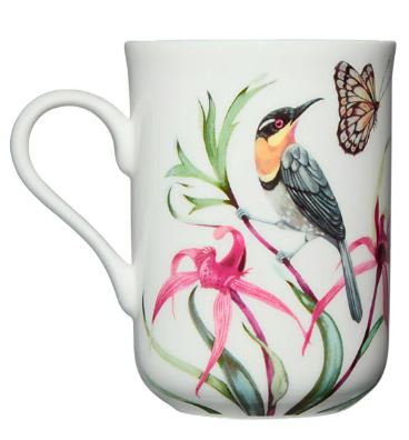 Maxwell & Williams Eloise Short Lyric Mug 330ml - Spine Bill Honeyeater