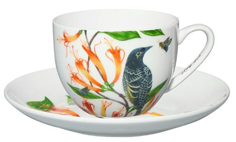 Maxwell & Williams Eloise Short Lyric  Cup & Saucer 240ml - Regent Honeyeater