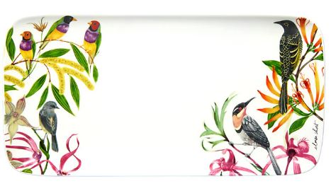 Maxwell & Williams Eloise Short Rectangle Platter 29x15cm - Birds