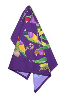Maxwell & Williams Eloise Short Lyric Tea Towel 50x70cm - Gouldian Finch Tea Towels The Cooks Kitchen 