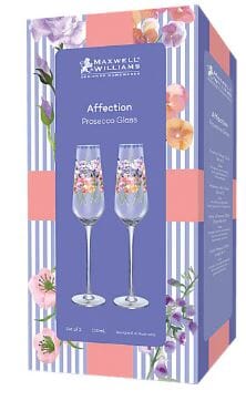 Maxwell & Williams Affection Prosecco Glass Set Of 2 220ml Glassware The Cooks Kitchen 