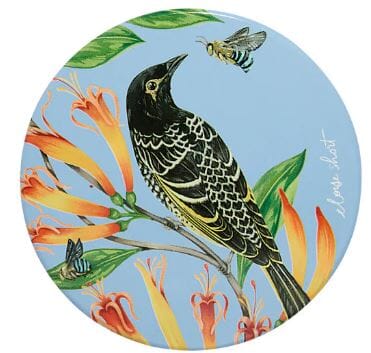 Maxwell & Williams Eloise Short Lyric Ceramic Round Coaster Regent Honeyeater Placemats & Coasters The Cooks Kitchen 