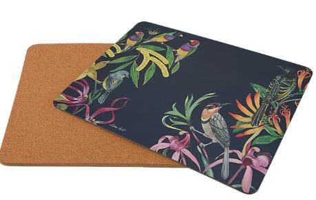 Maxwell & Williams Eloise Short Lyric Cork Back Place Mats - 36x26.5cm Set Of 4 Placemats & Coasters The Cooks Kitchen 