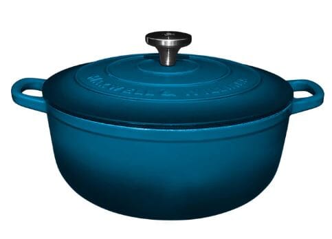 Maxwell & Williams Cast Iron Round Casserole 28cm/6.2l - Midnight Blue Cast Iron The Cooks Kitchen 