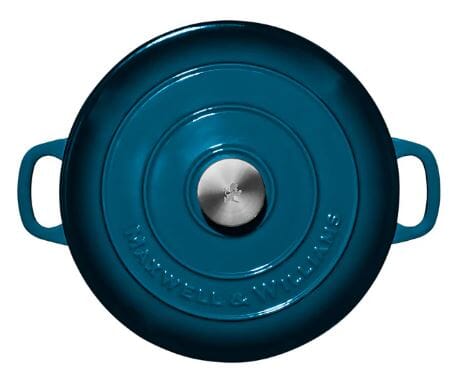 Maxwell & Williams Cast Iron Round Casserole 28cm/6.2l - Midnight Blue Cast Iron The Cooks Kitchen 