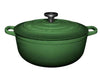 Maxwell & Williams Cast Iron Round Casserole 28cm/6.2l - English Racing Green