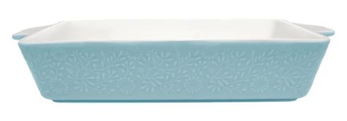 Maxwell & Williams Blooms Rectangular Baker 32x22x6.5cm Blue