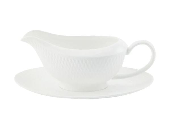 Maxwell & Williams White Basics Gravy Boat & Saucer Servingware The Cooks Kitchen 