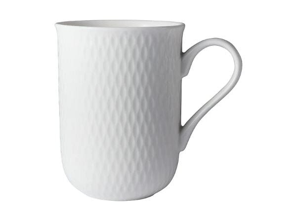 Maxwell & Williams White Basics Diamonds Regent Mug 350ml Mugs - Cups & Saucers The Cooks Kitchen 