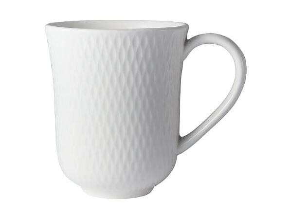 Maxwell & Williams White Basics Diamonds Imperial Mug 390ml Mugs - Cups & Saucers The Cooks Kitchen 