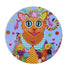 Donna Sharam Kaleidoscope Ceramic Round Coaster 10cm - Ginger Placemats & Coasters The Cooks Kitchen 