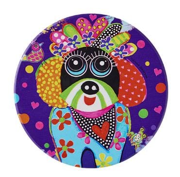 Donna Sharam Kaleidoscope Ceramic Round Coaster 10cm - Bestie Placemats & Coasters The Cooks Kitchen 