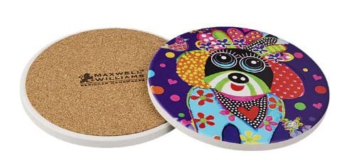 Donna Sharam Kaleidoscope Ceramic Round Coaster 10cm - Bestie Placemats & Coasters The Cooks Kitchen 