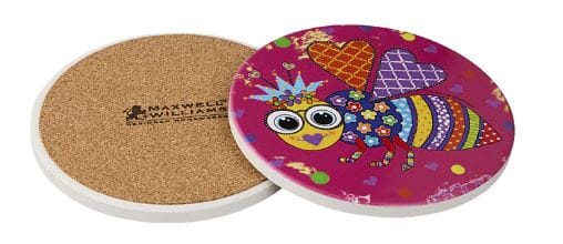 Donna Sharam Kaleidoscope Ceramic Round Coaster 10cm - Buzz Placemats & Coasters The Cooks Kitchen 