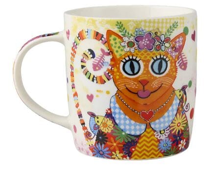 Donna Sharam Kaleidoscope Mug 370ml - Ginger Gift Boxed Mugs - Cups & Saucers The Cooks Kitchen 