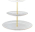 Maxwell & Williams White Gold 3 Tier Cake Stand Cake Plates & Stands The Cooks Kitchen 