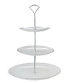 Maxwell & Williams White Platinum 3 Tier Cake Stand