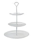 Maxwell & Williams White Platinum 3 Tier Cake Stand Cake Plates & Stands The Cooks Kitchen 