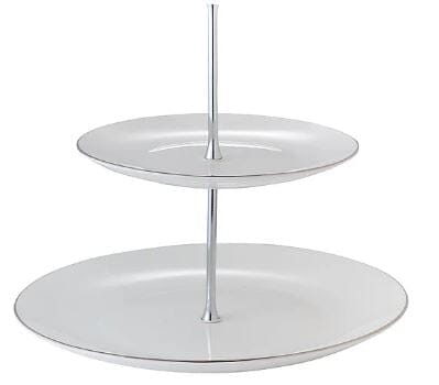 Maxwell & Williams White Platinum 3 Tier Cake Stand Cake Plates & Stands The Cooks Kitchen 