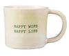 Maxwell & Williams The Mug Club Quotes Mug 350ml - Happy Wife Happy Life