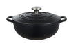 Maxwell & Williams Cast Iron Round Casserole 24cm/3.3l - Black