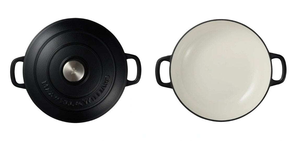 Maxwell & Williams Cast Iron - Brasier 27cm/3.3l - Black Enameled Cast Iron The Cooks Kitchen 