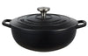 Maxwell & Williams Cast Iron Round Casserole 26cm/4l - Black