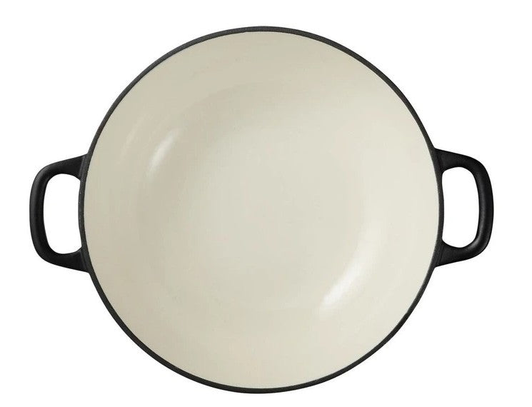 Maxwell & Williams Cast Iron Round Casserole 26cm/4l - Black