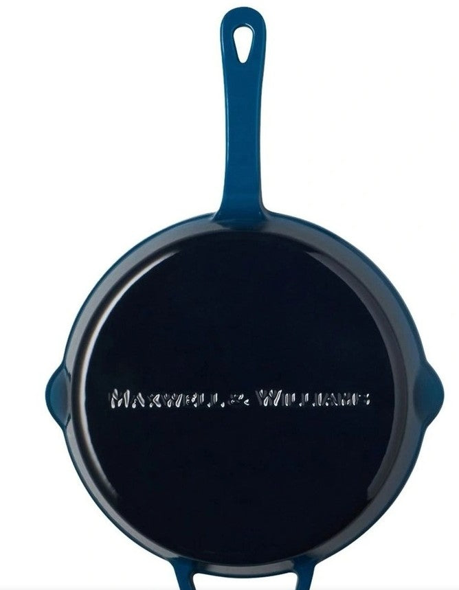 Maxwell & Williams Cast Iron Fry Pan 26cm - Midnight Blue