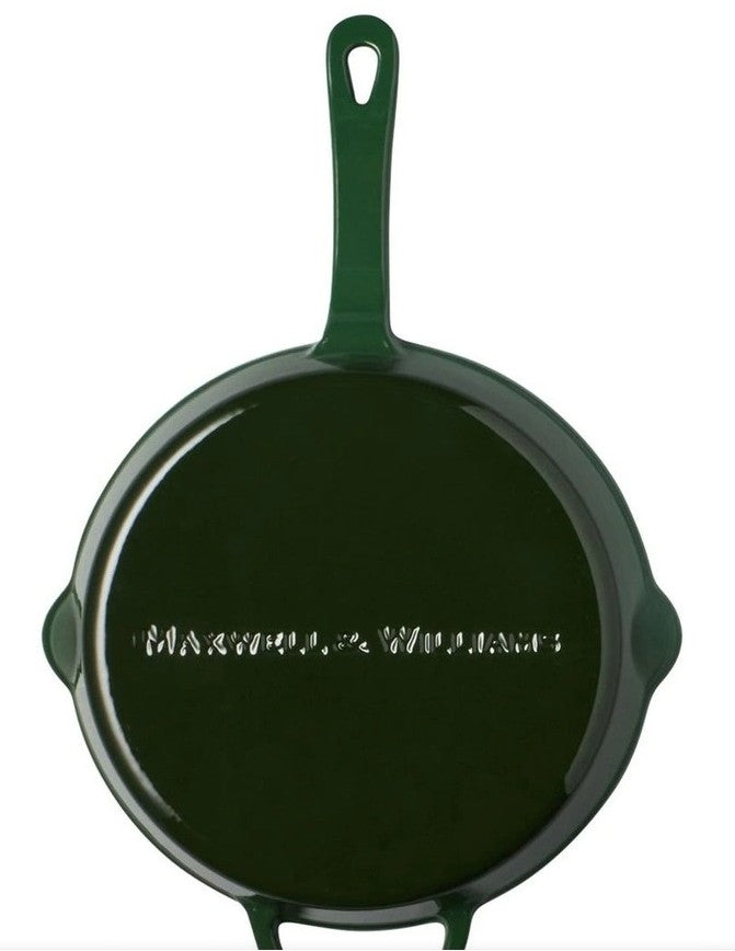 Maxwell & Williams Cast Iron Fry Pan 26cm - English Racing Green