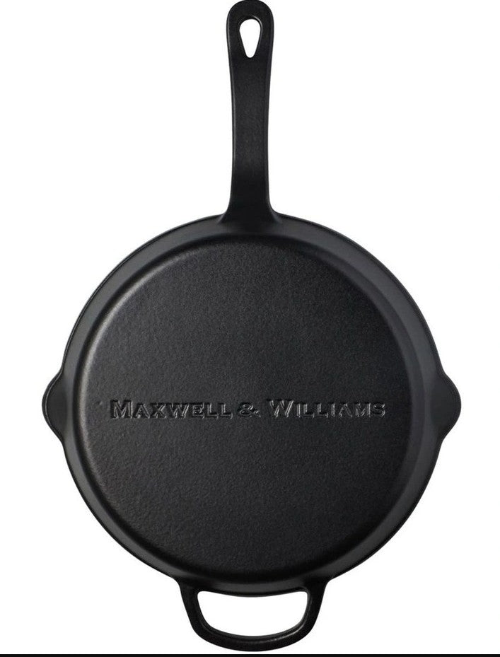Maxwell & Williams Cast Iron Fry Pan 26cm - Black