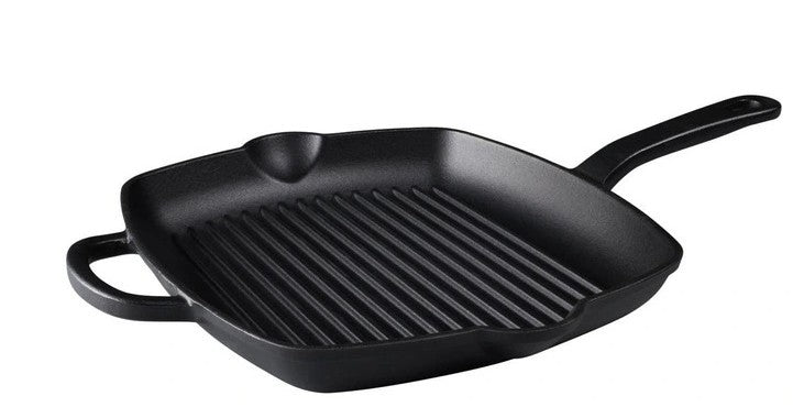 Maxwell & Williams Cast Iron Grill Pan 26cm - Black