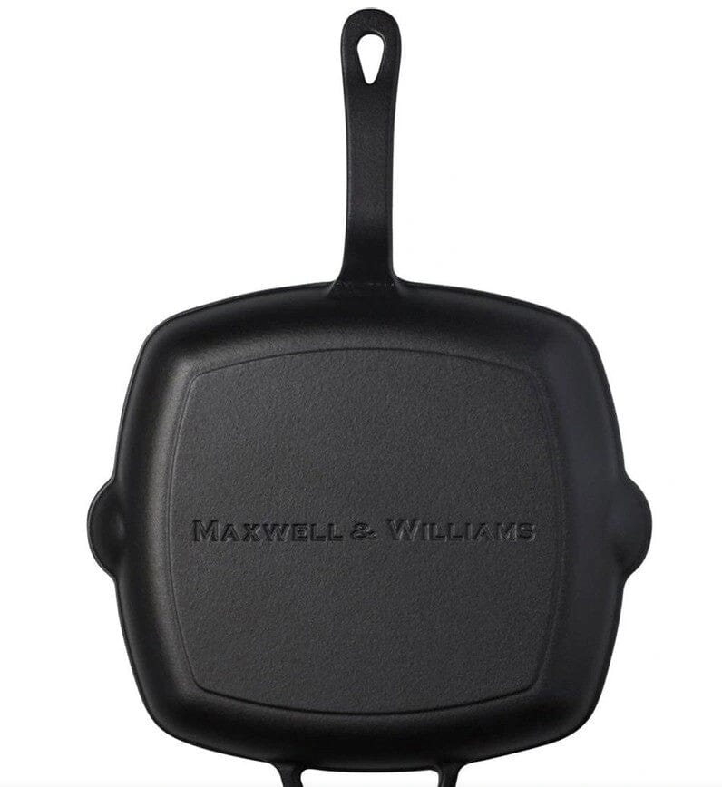 Maxwell & Williams Cast Iron Grill Pan 26cm - Black Cast Iron Grill Pans The Cooks Kitchen 