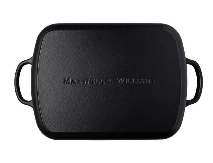 Maxwell & Williams Cast Iron Roaster 34x26cm 5l - Black Cast Iron The Cooks Kitchen 