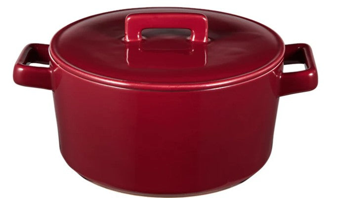Maxwell & Williams Epicurious Round Casserole 17x8cm 1.3l - Bordeaux