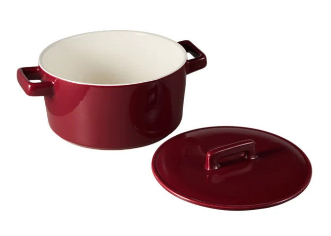 Maxwell & Williams Epicurious Round Casserole 17x8cm 1.3l - Bordeaux