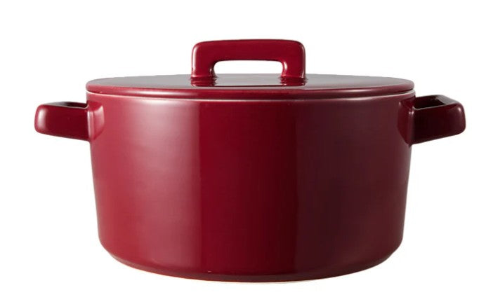Maxwell & Williams Epicurious Round Casserole 17x8cm 1.3l - Bordeaux