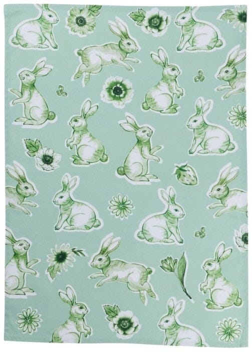 Maxwell & Williams Clover & Cottontail Teatowel 50x70cm Set Of 2 Tea Towels The Cooks Kitchen 