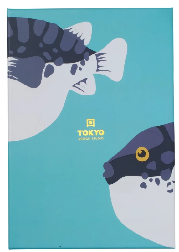 Tokyo Design Studio Blow Fish Chopsticks 10pc With Rest Gift Boxed