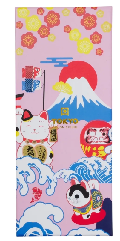 Tokyo Design Studio Neko Cat Chopsticks 4pc With Rest Gift Boxed