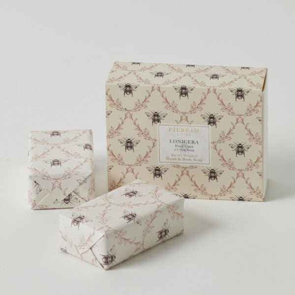 Lonicera Scented Soap Gift Set Of 2 – French Pear & Vanilla