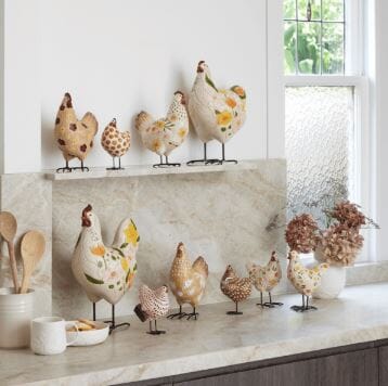 Pilbeam Reggie Sculpture Cream/black Home Decor The Cooks Kitchen 