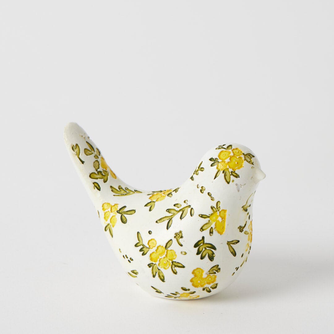 Pilbeam Blooming Bird Sculpture Small White Home Decor The Cooks Kitchen 