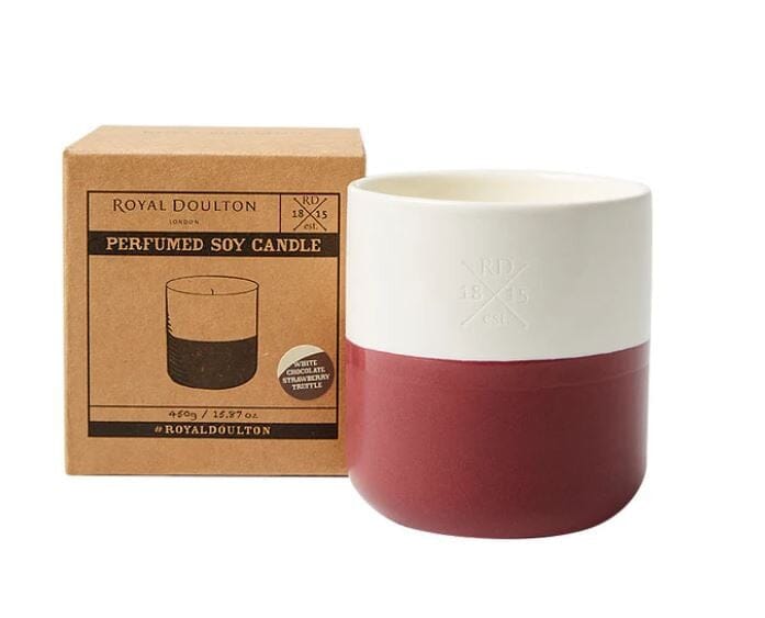 Royal Doulton Perfumed Soy Candle 450g White Chocolate Stawberry Truffle Candles & Oils The Cooks Kitchen Mandurah 