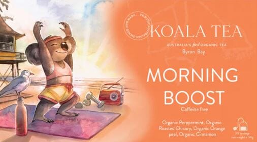 Morning Boost Koala Design - 20 Organic Tea Bags Tea Bags/ Loose Leaf Tea The Cooks Kitchen 