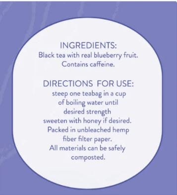 Blueberry Koala Design - 20 Organic Tea Bags Tea Bags/ Loose Leaf Tea The Cooks Kitchen 