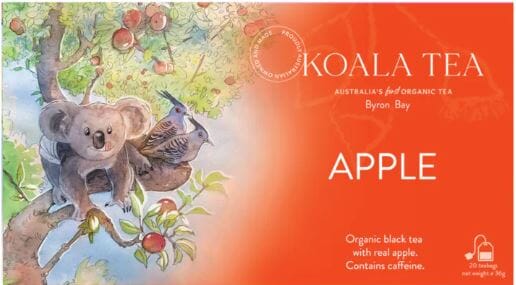 Apple Koala Design - 20 Organic Tea Bags Tea Bags/ Loose Leaf Tea The Cooks Kitchen 
