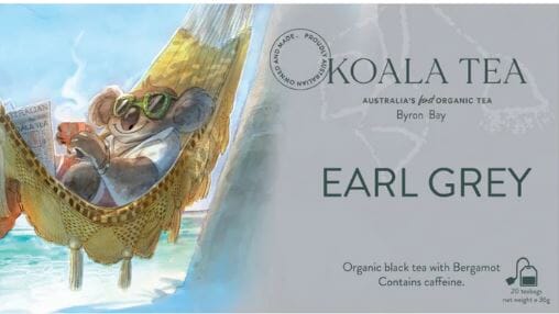 Earl Grey Koala Design - 20 Organic Tea Bags Tea Bags/ Loose Leaf Tea The Cooks Kitchen 