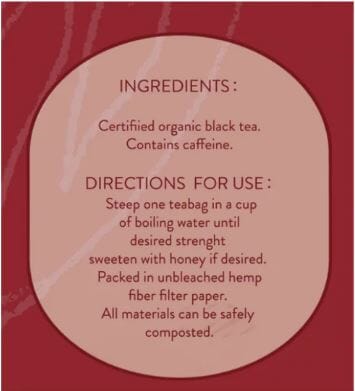 English Breakfast Koala Design - 20 Organic Tea Bags Tea Bags/ Loose Leaf Tea The Cooks Kitchen 