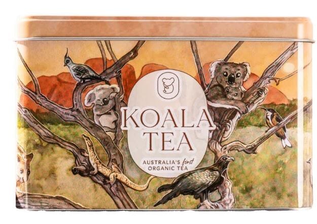 Koala Gift Tin - Desert - 25 Organic Teabags Tea Bags/ Loose Leaf Tea The Cooks Kitchen 